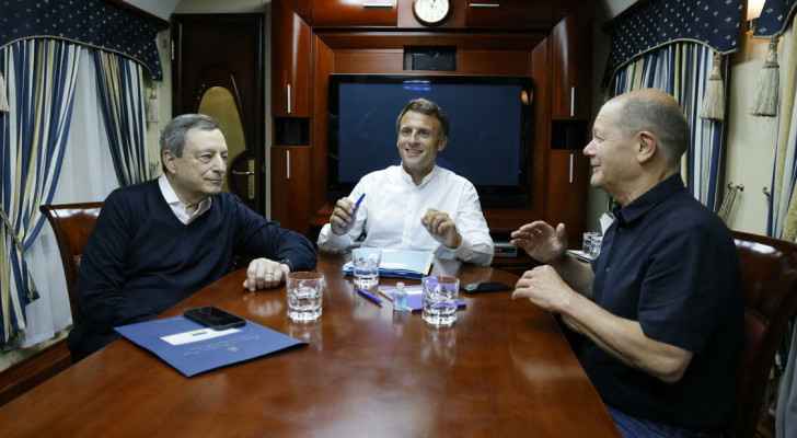 Macron, Scholz, Draghi arrive in Kyiv: AFP