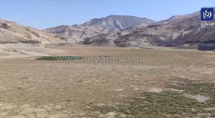 Mujib Dam found completely dried up, highlighting water scarcity in Jordan