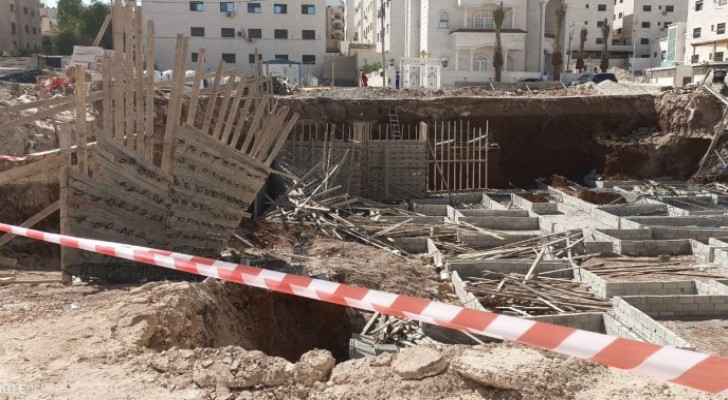 Under-construction building partially collapses in Tabarbour