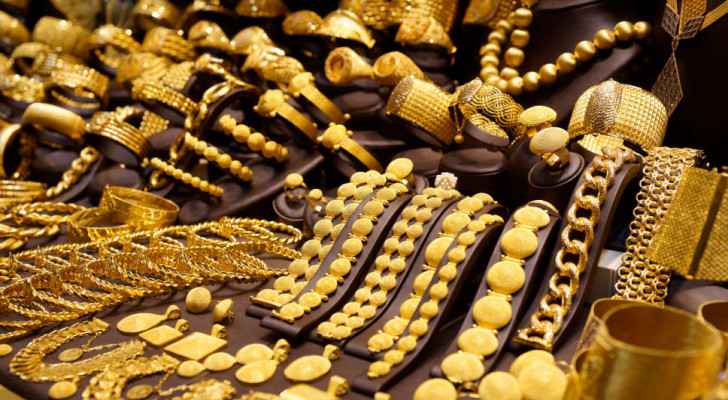 Gold prices drop in Jordan Saturday