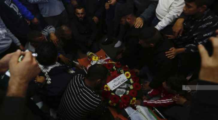 Palestinians hold funeral for young man in Ramallah