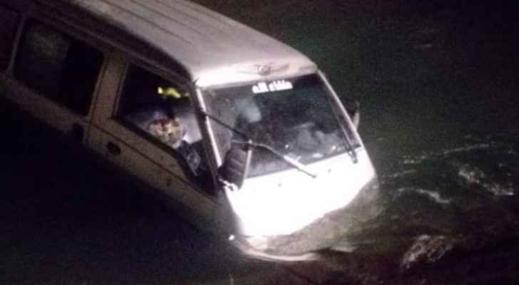 Bus falls into King Abdullah Canal, nine rescued