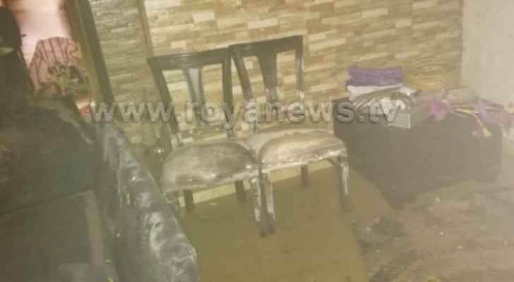 Eight families evacuated due to heavy rains in Al-Azraq