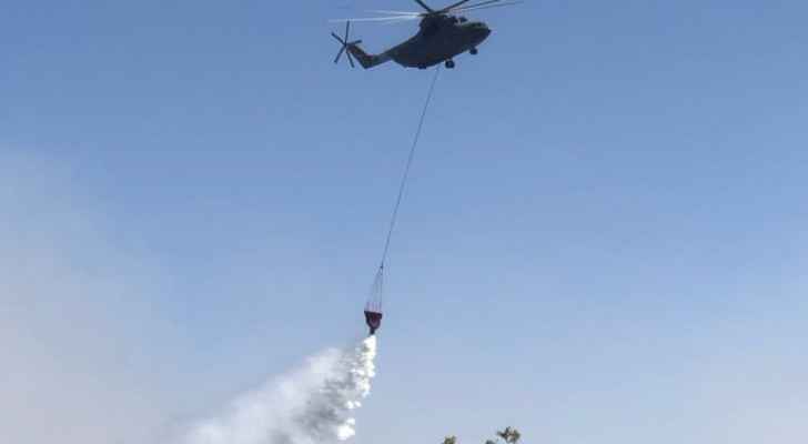 214 tons of water utilized to extinguish Jerash-Ajloun forest fires