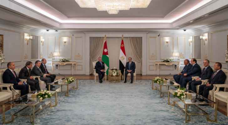 King, Egypt president discuss bilateral ties, regional developments