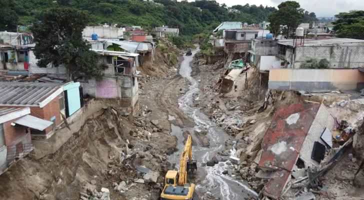 Houses collapsed after heavy rains in Guatemala