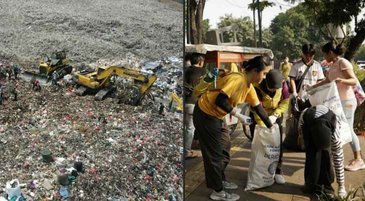 Trash heroes' assemble to slay Jakarta garbage monster