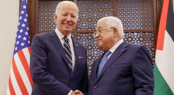 Abbas calls on Biden to 'intervene immediately to stop the genocide against our people'