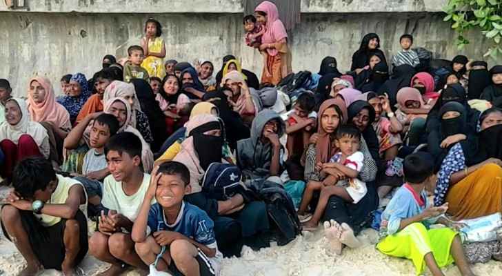 Rohingya refugees stranded in small island west of Indonesia