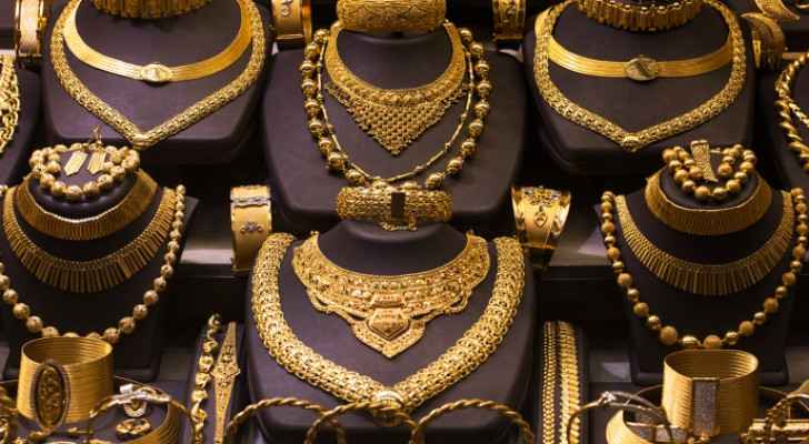 Gold prices rise in Jordan Tuesday
