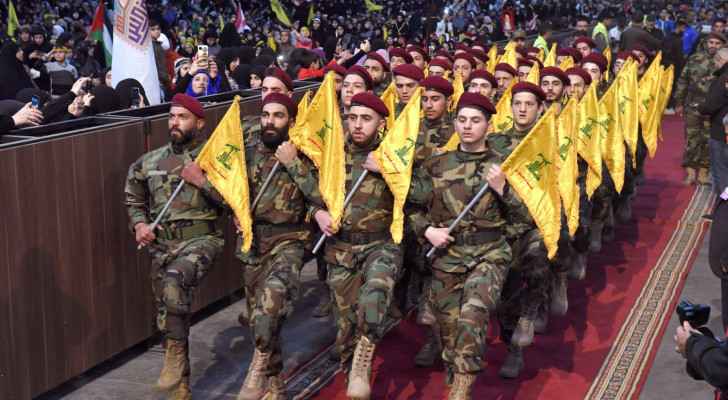 Hezbollah soldiers at an event marking Al-Quds Day in Beirut in April. (Photo: Houssam Shbaro/ Getty Images) 