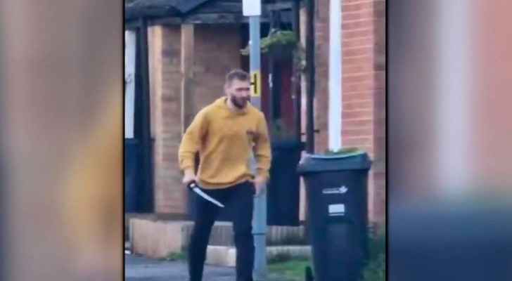 The sword-wielding man in East London - who injured four and killed a 13-year-old boy. 