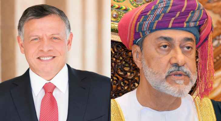 King Abdullah II receives Oman Sultan Haitham bin Tariq