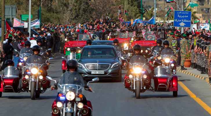 The Red Motorcade. (March 27, 2017) (Photo: Royal Hashemite Court) 