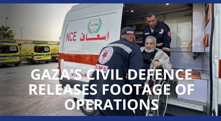 Gaza's Civil Defence releases footage of operations