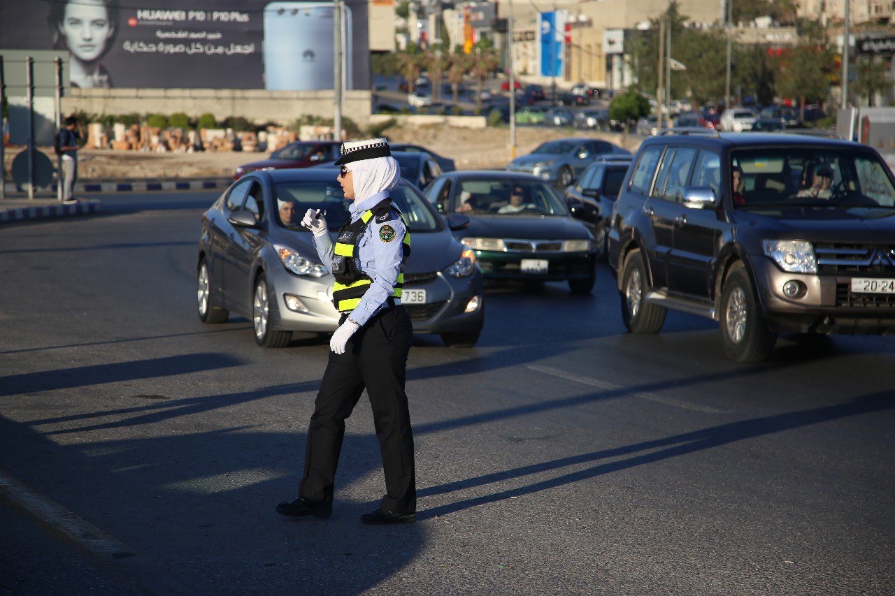 Female police woman during Ramadan.